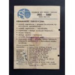 [Ulotka] Lista startowa uczestników XXIII Wyścigu Pokoju 1970r.