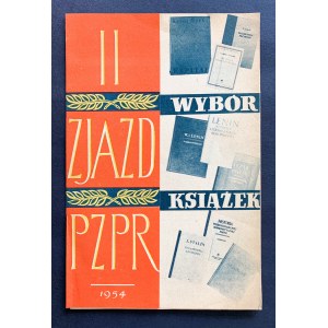 [Leaflet] The Second Congress of the Polish United Workers' Party. A selection of books. Warsaw [1954].