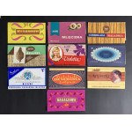 [Grafika użytkowa] Zestaw 10 opakowań po czekoladach [PRL]