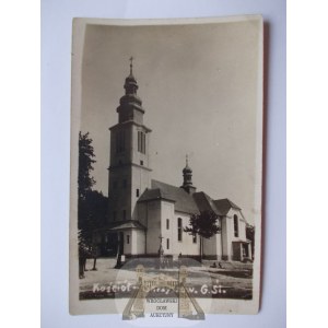 Skrzyszów u Wodzislawi, kostel, kolem roku 1930