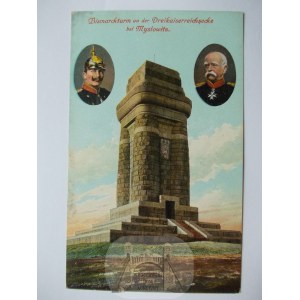 Myslowitz, Myslowitz, Dreieck der drei Kaiser, Aussichtsturm, ca. 1912