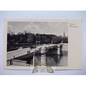 Racibórz, Ratibor, Schlossbrücke, 1939