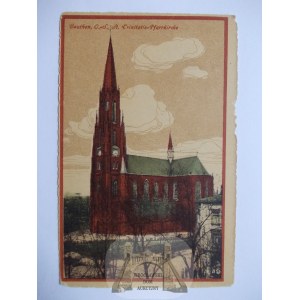 Bytom, Beuthen, kościół św. Trójcy, ok. 1920