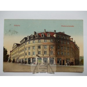 Gliwice, Gleiwitz, Niederwallstrasse, 1927