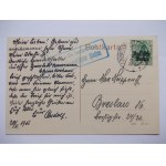 Częstochowa, 4 views, 1915, interesting stamp