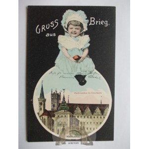 Brzeg Brieg, Schloss Piast, Kind, Collage, 1907