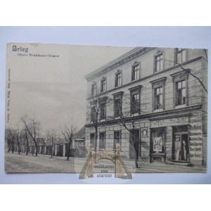 Brzeg Brieg, ulica, Obere-Neuhauserstrasse, ok. 1900