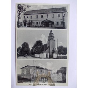 Żelazna k. Opole, gospoda, kościół, schronisko Hitlerjugend, ok. 1940