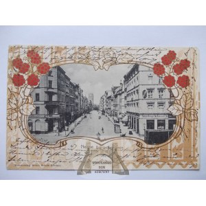 Nysa, Neisse, Wroclaw Street, beautiful frame, 1903