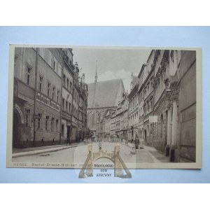 Nysa, Neisse, ulica Biskupia, ok. 1924