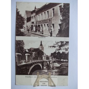 Korfantów, Friedland, Brücke und Straße, 1929