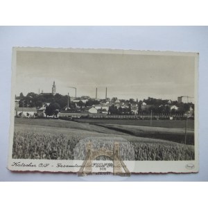 Kietrz, Katscher k. Głubczyce, panorama, stadion, ok. 1938