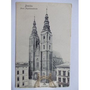 Wrocław, Breslau, Kościół św. Marii Magdaleny, ok. 1908