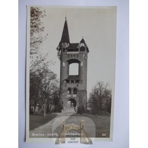 Vroclav, Breslau, Osobowice, vyhliadková veža, fotografia, asi 1930
