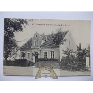 Szedziec near Gora, saddlery factory, 1911