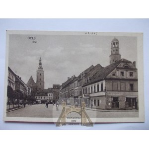 Olesnica, Oels, Marktplatz, ca. 1935