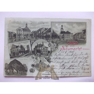 Środa Śląska, Neumarkt, Lithographie, 1900