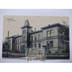 Wałbrzych, Waldenburg, szpital powiatowy, ok. 1920