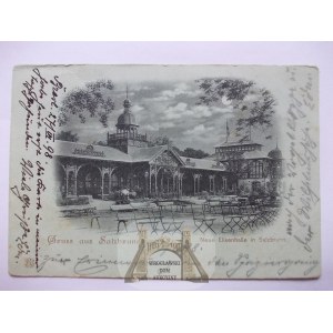 Szczawno Zdrój, Salzbrunn, Prechádzková hala, mesačné svetlo, 1898