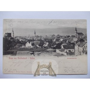 Dzierżoniów, Reichenbach, panorama, 1900