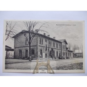 Ziębice, Munsterberg, dworzec, 1930