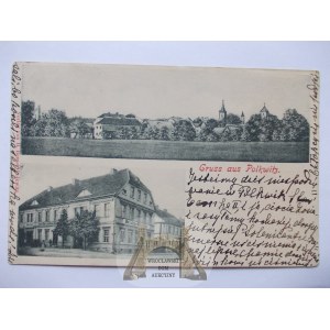 Polkowice, Polkwitz, Gasthaus, Rundblick, 1905