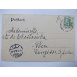 Polkowice, Polkwitz, hostinec, panoráma, 1905