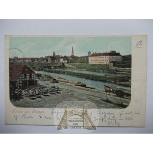 Glogow, Glogau, on the Oder River, 1901