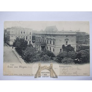 Głogów, Glogau, loża masońska, komendantura, 1901