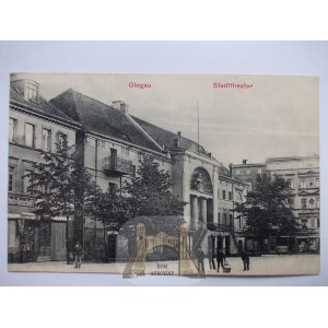 Głogów, Glogau, teatr miejski, 1912