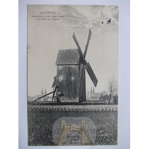 Legnica, Liegnitz, windmill, 1912