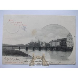 Legnica, Liegnitz, nad rzeką, 1900