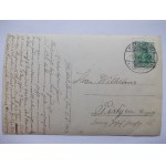 Ścinawka Średnia u Radkowa, ulice, soukromý list, 1913