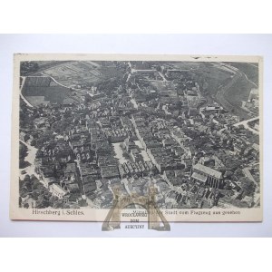Jelenia Góra, Hirschberg, aerial panorama, 1926