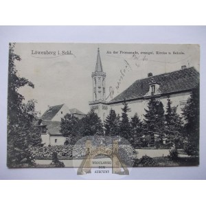 Lwówek Śląski, Lowenberg, Promenade, 1917