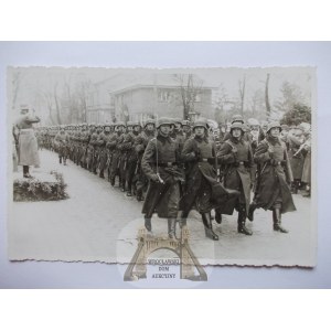 Szprotawa, Sprottau, march of the army, ca. 1938