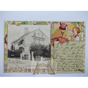 Zary, Sorau, pošta, secesia, 1900