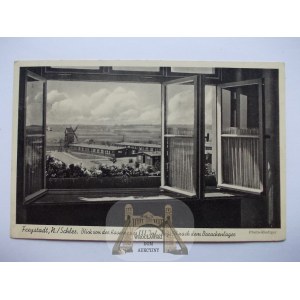 Kożuchów, Freystadt, panorama, wiatrak, 1939