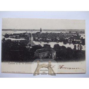 Krosno Odrzańskie, Crossen a. d. Oder, powódź, 1902