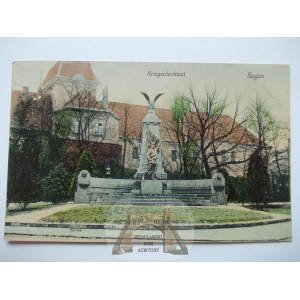 Żagań, Sagan, pomnik wojenny, 1912