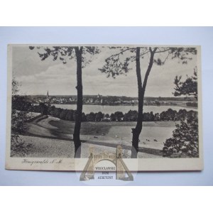 Lubniewice, Konigswalde k. Sulęcin, panorama, ok. 1936