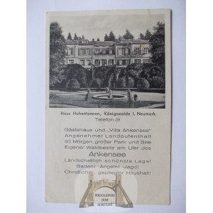 Lubniewice, Konigswalde k. Sulęcin, Haus Hohentanne, ok. 1936
