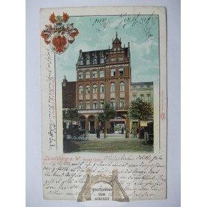 Gorzow, Landsberg, Hotel Vater, Wappen, 1900