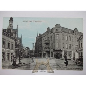 Świebodzin, Schwiebus, St. Cross Street, 1913