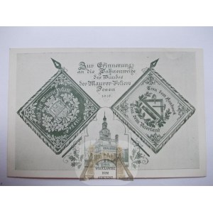 Poznaň Posen, Prapor zednických mistrů, reklama R, asi 1910