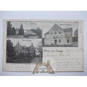 Owińska near Poznań, hotel, palace, 1902
