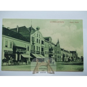 Piła, Schneidemuhl, New Market, Schilder, ca. 1918