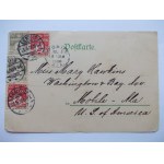 Píla, Schneidemuhl, obchodný dom, pošta, secesia, 1906