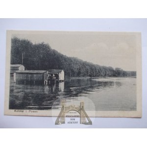 Chodzież, Kolmar, lake, bathing area, ca. 1914