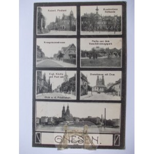 Gniezno, Gnesen, 7 widoków, 1920